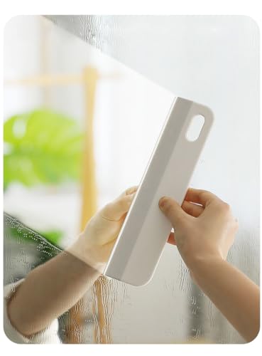 Mini Soft Rubber Window Squeegee Window Scrubber Scraper Glass Cleaning Squeegee Tool for Glass,Shower Door,Mirrors,Bathroom,Kitchen Countertops,Car Windshield