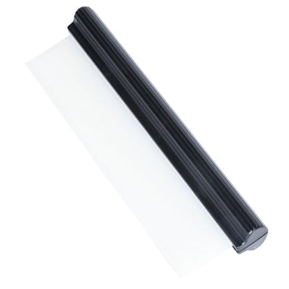 Car Squeegee,12 inch Silicone Automotive Water Wiper for Drying,Flexible Auto T-Bar Water Blade for Car,Windshield,Glass,Window,Bathroom (Black) - color: Black