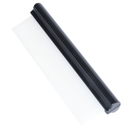 Car Squeegee,12 inch Silicone Automotive Water Wiper for Drying,Flexible Auto T-Bar Water Blade for Car,Windshield,Glass,Window,Bathroom (Black) - color: Black
