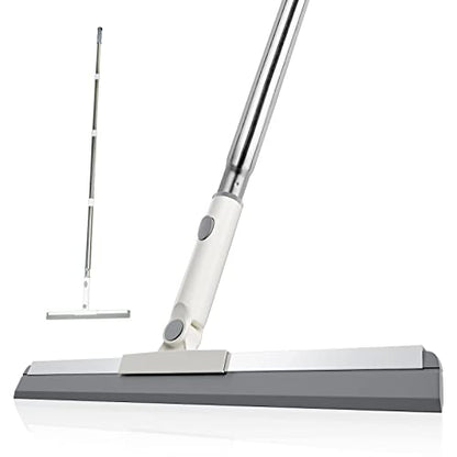 Floor Squeegee, Squeegee Broom for Floor with 62" Long Handle, Shower Squeegee for Tile Shower Walls,Garage, Deck, Bathroom, Glass,Window, Concrete Floor