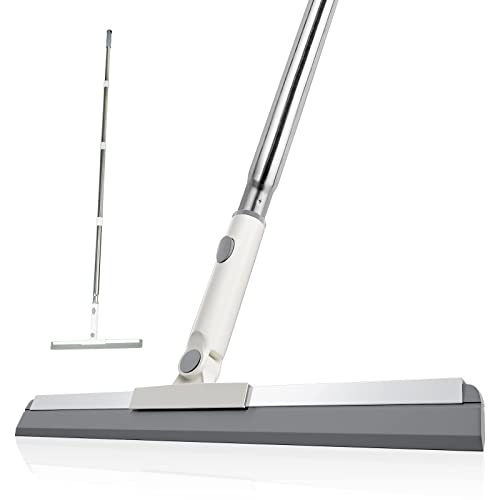Floor Squeegee, Squeegee Broom for Floor with 62" Long Handle, Shower Squeegee for Tile Shower Walls,Garage, Deck, Bathroom, Glass,Window, Concrete Floor
