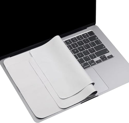 2 Pack Microfiber Liner Cleaning Cloth 15" 16" MacBook Air/MacBook Pro Screen Keyboard Imprint Protection, Keyboard Protector Compatible with MacBook Air 15.3" /MacBook Pro 15"/MacBook Pro 16" - color: Grey（2 Pack）, size: 13.19" x 8.66"