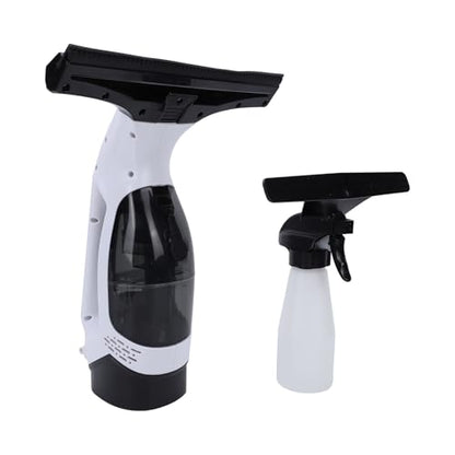 Qinlorgo 2000Pa Suction Window Vacuum Cleaner, Cordless Handheld Glass Cleaner, Electric Squeegee with 280mm Wiper & 150ml Tank, Ideal for Glass, Mirrors, Shower & Car Window