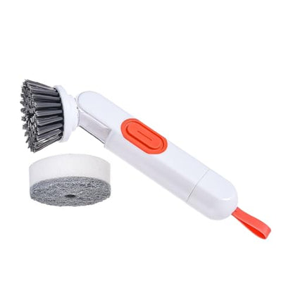 Dish Washing Brush with Soap Dispenser, Dish Washing Brush with Pressure – Pot Sink with Automatic Liquid Addition – for Countertop Sink Bathroom Pots Pans
