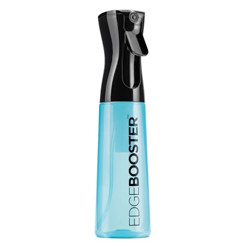 Style Factor Edge Booster Mist Spray Bottle for Hair (10.1oz/300ml) - Continuous Ultra Fine Mist Sprayer – For Hairstyling, Salons, Cleaning, Plants, Essential Oil & More - Light Blue - color: Light Blue