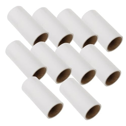 GALPADA 10pcs Lint Roller Refill Sticky Sheets for Pet Hair Removal Total Sheets Adhesive Cleaning Tape for Fur and Dust Removal Homes and Pet Stores