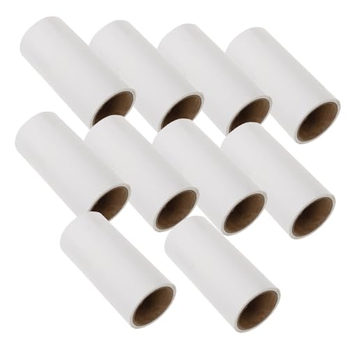 GALPADA 10pcs Lint Roller Refill Sticky Sheets for Pet Hair Removal Total Sheets Adhesive Cleaning Tape for Fur and Dust Removal Homes and Pet Stores