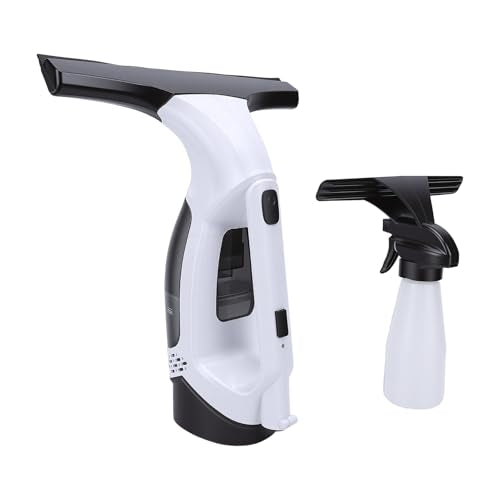 Fabater Window Vacuum Squeegee Cordless, Handheld Window Vacuum with Spray Bottle, 2000Pa Electric Cleaning Tool for, Tiles, Mirror, Countertop, Car Windshield