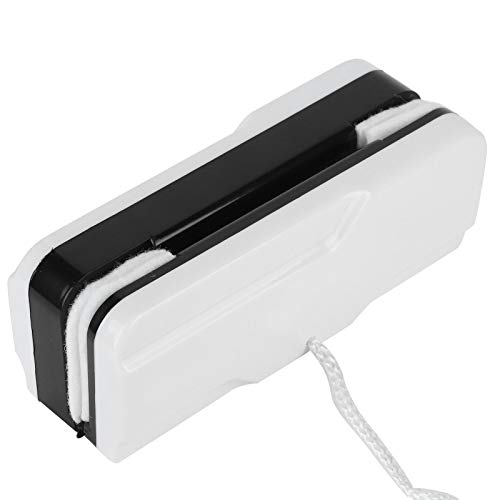 Alvinlite Magnetic Window Cleaner, Rectangular DoubleSide Glass Wiper, Adjustable Glider Washing Cleaning Brush Tools for Car Home Windows Thickness 0.2"-0.71"(White)