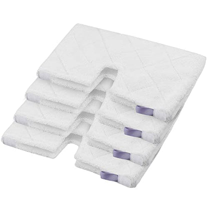 S3501 S3601 Steam Mop Replacement Pads Compatible with Shark Steam Pocket Mop, Vacmop Replacement Pads for Shark Steamer Pads S3500 Series S3501 S3601 S3550 S3601D S3901 S3801 S3801CO, White - color: 4 Pack Short Plush