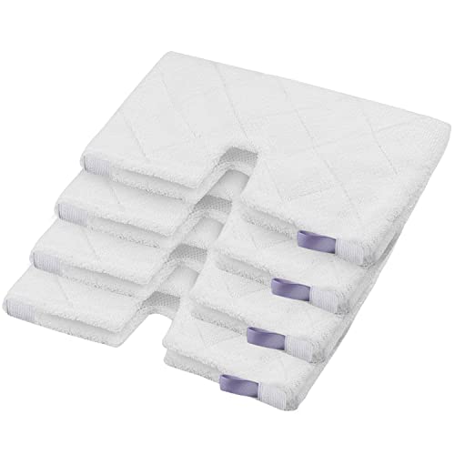 S3501 S3601 Steam Mop Replacement Pads Compatible with Shark Steam Pocket Mop, Vacmop Replacement Pads for Shark Steamer Pads S3500 Series S3501 S3601 S3550 S3601D S3901 S3801 S3801CO, White - color: 4 Pack Short Plush