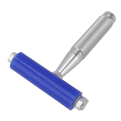 Dust Removal Roller Silicone Soft Aluminum Alloy Handle Iron Bearing Anti Static Roller for Film Dust Fibers Powder (8 Inch) - size: 8 Inch