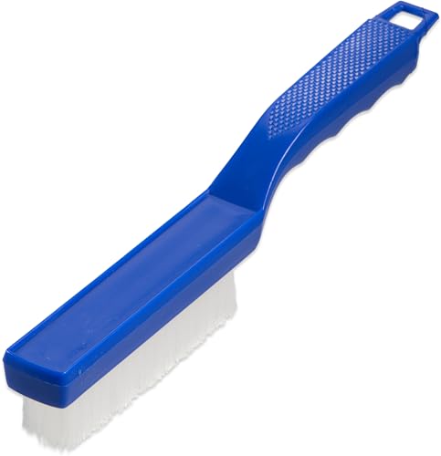 SPARTA Nylon Bristle Brush Cleaning Brush, Scrub Brush with Plastic Handle for Cleaning in Tight Spaces, 11.5 Inches, Blue