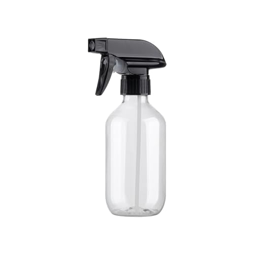 Plastic Spray Bottles Clear and Brown Refillable Container Empty Spray Bottle 10oz/300ml Adjustable Head Sprayer and Stream for Cleaning Products, Plants, Pet, Hair | Fine Mist Water Spray Bottle with Adjustable Nozzle BPA Free Small Spray Bottle for Clea