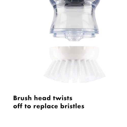 OYV 4 Pack Soap Dispensing Palm Brush Refills, Palm Brush Replacement Head, Palm Brush Refill Head, Palm Brush Refill for Soap Dispensing Palm Brush - color: White