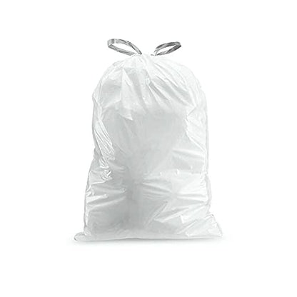 Plasticplace White Drawstring Lavender and Soft Vanilla Scented Garbage Can Liners │ Compatible with Code Q (200 Count) │ 13-17 Gallon │ 25.25" x 32.75" - size: 200 Count (Pack of 1), style: Lavender and Soft Vanilla