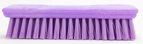 SPARTA Comfort Grip Scrub Brush Hand Brush for Bathroom, Kitchens, Countertop, Plastic, 8 Inches, Purple - color: Purple