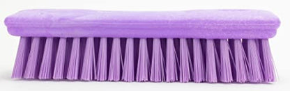 SPARTA Comfort Grip Scrub Brush Hand Brush for Bathroom, Kitchens, Countertop, Plastic, 8 Inches, Purple - color: Purple