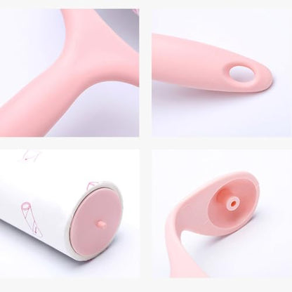 Sticky Lint Roller, Pet Hair Roller, Dog & Cat Hair Remover Kit,4 Refills 240 Sheets, Lint Brush for Clothes, Carpet, Car Seats, Dust, Dogs, Handle (1Handle+4Refills) - color: 1handle+4refills