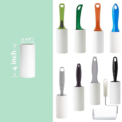 4 inch Lint Roller Refills for PetLovers Evercare Amazon and Other Lint Roller Replacement Refills 4 inch Extra Sticky 60 Sheets per Roll 5 Pack Total 300 Sheets (Inside Diameter 1-1/2 inch) - size: 4 inch (1.5'' ID)