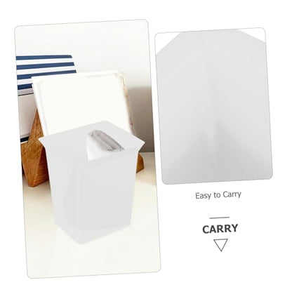 Portable Plastic Cleaning Supplies Organizer Basket Compact Utility Caddy for Hotel Household Easy to Clean Spacious Design Convenient Carry White - color: White