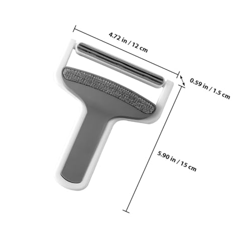 Pet Hair Remover for Clothes and Carpet, Manual Lint Remover Brush with Multi-Edge Scraper, Portable Fur Cleaner Tool for Upholstery, Sweaters, and Pet Hair Removal