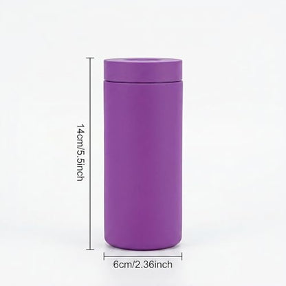 Dish Soap Dispenser for Kitchen, Silicone Squeeze Bottle for Dish Detergent (Purple) - color: Purple