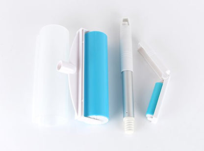 Large Reusable Lint Roller Dog Cat Hair Remover 8 Inches | 8 Inches Wide, Large Set, Pet Hair Remover for Couch and Clothes, Washable, Extra Sticky, Travel Size Included, Silicone
