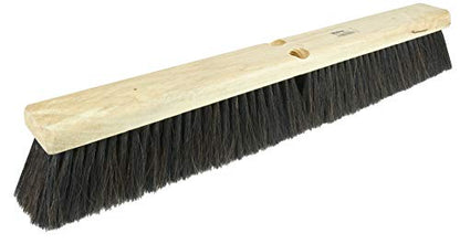 Weiler 42013 18" Fine Sweep Floor Brush, Black Horsehair & Polypropylene Fill - size: 18", style: Horsehair Poly Blend