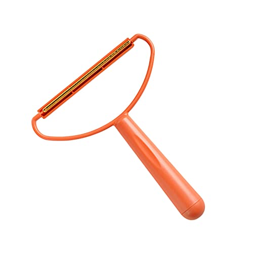 Carpet Scraper, Portable Lint Shaver, Lint Remover for Clothes Reusable, Lint Roller, Manual Double Sided Clothes Fuzz Shaver, Orange/Blue Practical Tool, 16.5x13.5x10cm(Red) - color: Red