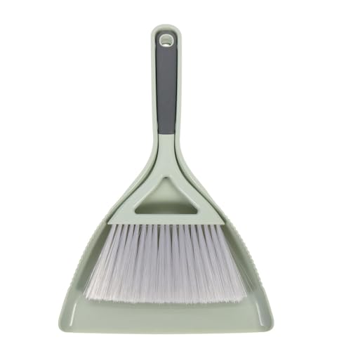 Mini Broom and Dustpan Set Portable Desktop Cleaning Kit for Keyboard Laptop Tabletop Small Dustpan and Brush Set for Office Home Corner Cleaning