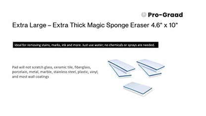4610 Eraser Pads - 5 Pack 4.5" x 10" x 1" Commercial Grade Melamine Mop Sponges for Floor, Tile, Grout, Baseboard, Walls-Durable & Versatile Cleaning - Pack of 5