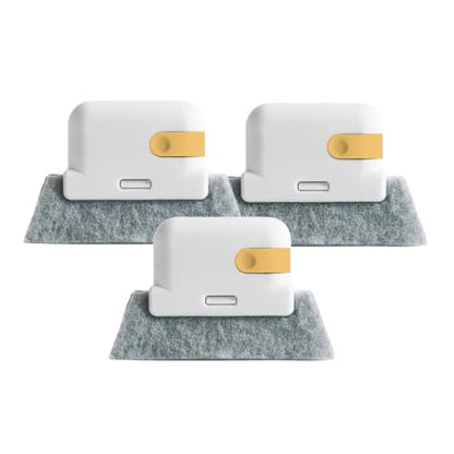 Magic Window Track Cleaner Set - 2026 Upgraded Handheld Brush for Slides, Tile Grout Lines, Shutter Slats, Car AC Vents & Narrow Gaps (Mix-3PCS) - color: Yellow-3pcs
