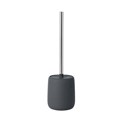 blomus -SONO Toilet Brush Ceramic/Plastic, Magnet, Toilet Set, Soft Touch, Hygienic, Freestanding Toilet Brush & Holder, Modern Bathroom Accessory (H x W x D): 39 x 11 x 11 cm, Magnet, 69040 - color: Magnet
