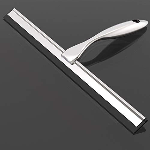 Stainless Steel Shower Squeegee for Shower Doors, Bathroom, Window, Mirror and Car Glass - 14 Inches