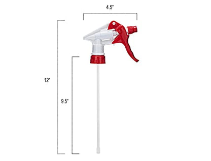 ljdeals 12 Pack Heavy-Duty Trigger Sprayer Replacement Nozzles, Leak-Free, Chemical Resistant, Comfortable Grip, Fit 28-400 16oz/32oz Bottles, Multi-Purpose Tool for Cleaning, Gardening and more…