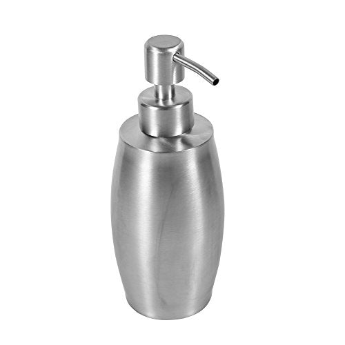 Generic 304 Stainless Steel Liquid Shower Gel Dispenser Pump Design 350ml Capacity with Wide Mouth for Bathroom Kitchen