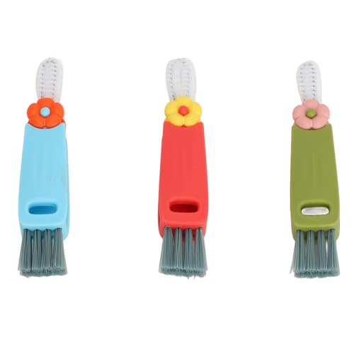 3PCS Blue Bottle Gap Cleaning Brush Set Multifunctional Cup Lid Crevice Cleaner for Bottles and Household Use