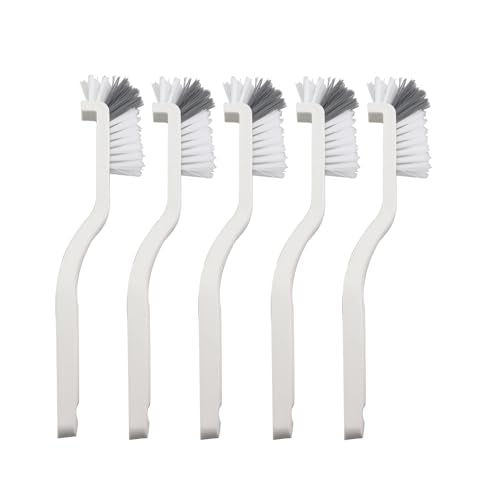 5PCS Cleaning Dish Scrubbing Brush Kitchen Sink Bathroom Brush Dishwasher Edge Grouting Deep Cleaning Brush with Stiff Bristles for Cleaning Window Recesses Shutters Sliding Doors