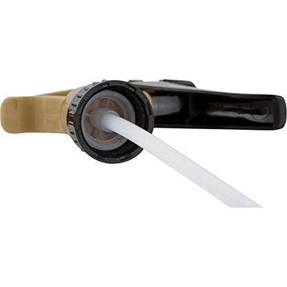 Comfort Axis Heavy Duty Acid Resistant Trigger Sprayer, Black/Gold, 9-1/4" Dip Tube, 28mm Neck Finish - 6 Pack