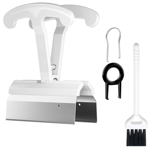 4-Key Keycap Puller & Remover Tool, 4X Faster Keycap Removal for Mechanical & Hot-Swappable Keyboards, Keyboard Cleaning Tool Compatible with Most Key Layout, Large, White - size: Large