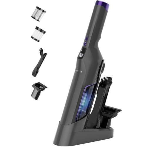 Sweepcent Handheld Vacuum Cordless, 24Kpa Car Vacuum with Brushless Motor, Charging Dock, Rechargeable, 1.5lbs Portable Handheld Vacuum with 2-Speed for Home/Car/Pet (Purple) - color: Purple