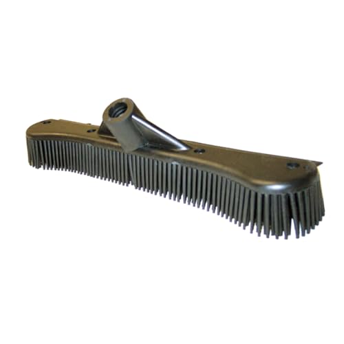 Premium Heavy Duty Rubber Broom Head, Pet Hair Squeegee for Carpets, 12"