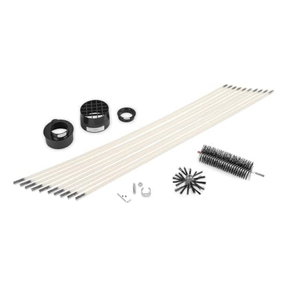 Gardus RLE42 LintEater Rotary Dryer Vent Cleaning System, Removes Lint, Extends Up to 42’ - style: 42' Screw-Connect Kit