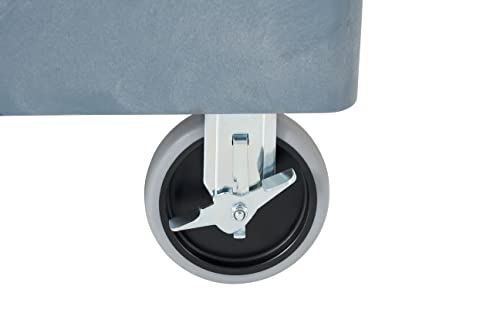 Rubbermaid Commercial Products BRUTE Heavy Duty 2-Shelf Utility/Service Cart, Medium, Lipped Shelves, Ergonomic Handle, 500 lbs. Capacity, Gray, for Warehouse/Garage/Cleaning/Maintenance/Stadiums - color: Gray, size: Medium, style: 2-Shelf
