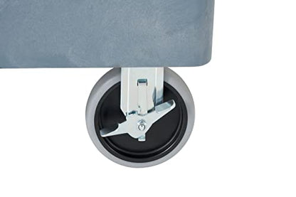 Rubbermaid Commercial Products BRUTE Heavy Duty 2-Shelf Utility/Service Cart, Medium, Lipped Shelves, Ergonomic Handle, 500 lbs. Capacity, Gray, for Warehouse/Garage/Cleaning/Maintenance/Stadiums - color: Gray, size: Medium, style: 2-Shelf