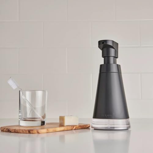 Cuisipro Dispenser, Charcoal Foam Soap Pump, 3.9 x 3.9 x 8.7in (837590425)