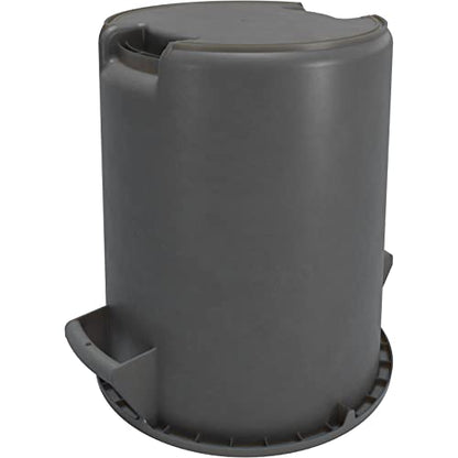 SPARTA Bronco Waste Container Trash Container, Round Trash Bin for Disposal, 10 Gallons, Gray, (Pack of 6) - color: Gray, size: 10 Gallons, (Pack of 6)