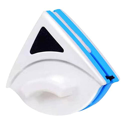 Septpenta Magnetic Window Cleaner, Triangular Design with Powerful Magnets, Double-Sided Glass Wiper, Scratch Cleaning for Double Glazed Windows, Energy Saving and Efficient