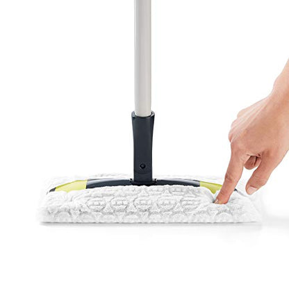 Mery Dust Catcher Mop with 10 Refills, PP,TRP Non Woven, Grey, Lime and White, 28.5 x 10.5 cm, Cloths 29.5 x 21.5 cm